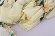 Multicolor Silk Floral Print Long Maxi Dress