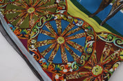 Multicolor Sicily Silk A-line Long Gown Dress