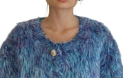 Multicolor Polyester Fringes Coat Jacket