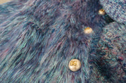 Multicolor Polyester Fringes Coat Jacket