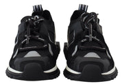 Black Mesh Sorrento Trekking Sneakers Shoes