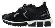 Black Mesh Sorrento Trekking Sneakers Shoes