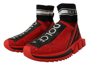 Red Bling Sorrento Sneakers Socks Shoes
