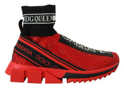 Red Bling Sorrento Sneakers Socks Shoes