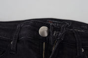 Black Cotton Slim Fit Women Casual Denim Jeans
