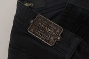 Black Cotton Slim Fit Women Denim Jeans