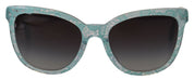 Blue DG4190 Lace Crystal Acetate Butterfly Sunglasses
