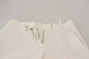 White High Waist Tapered Women Pants
