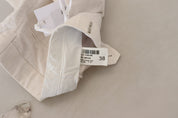 White High Waist Tapered Women Pants