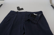 Dark Blue Cotton Chino Formal Pants