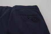 Dark Blue Cotton Chino Formal Pants