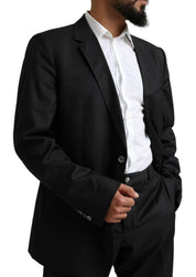 Black MARTINI Single Breasted 2 Piece Suit
