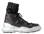 Black Nylon Galileo High Top Sneakers Shoes