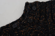 Brown Fatto A Mano Turtleneck Pullover Sweater