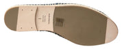 Dolce & Gabbana Blue Gray Leather Espadrille Shoes