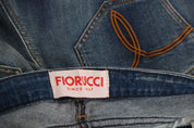 Blue Washed Mid Waist Slim Fit Denim Jeans