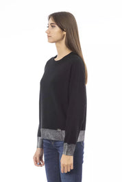 Black Wool Women Sweater