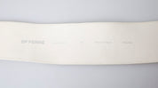 Off White Waxed Cotton Wide Fashion Waistband Belt