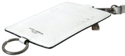 White Leather Lanyard Logo Card Holder Men Wallet