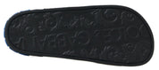 Dolce & Gabbana Black Leather Slides Sandals