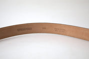 Black Leather Metal Buckle Cintura Belt