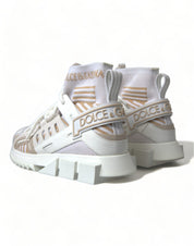 White Beige Sorrento Socks Sneakers Shoes
