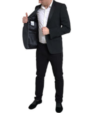 Black Wool Single Breasted MARTINI Blazer