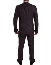 Maroon 2 Piece Single Breasted MARTINI Suit