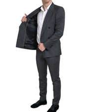 Gray 2 Piece Double Breasted SICILIA Suit