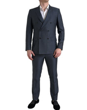 Blue 2 Piece Double Breasted MARTINI Suit