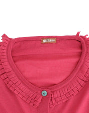 Pink wool cardigan