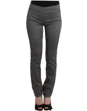 Gray slim fit pants