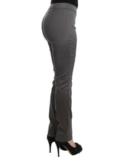 Gray slim fit pants
