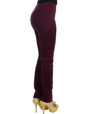 Purple slim fit pants