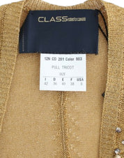 Gold embellished gold shrug