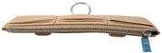 Beige Leather Shoulder Cardholder Shoulder Strap Wallet