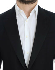 Black wool silk SICILIA blazer