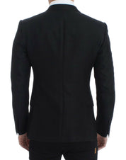 Black wool MARTINI slim blazer