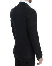 Black wool MARTINI slim blazer
