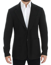 Green cashmere two button blazer