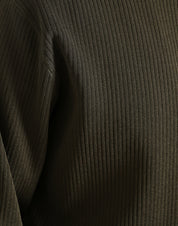 Green Viscose Crew Neck Men Pullover Sweater