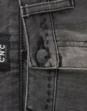 Gray straight leg jeans