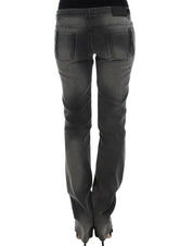 Gray straight leg jeans