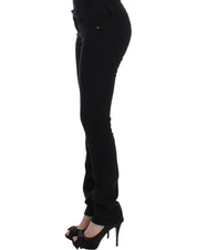 Black straight leg jeans