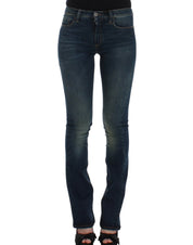 Blue straight leg jeans