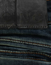Blue straight leg jeans