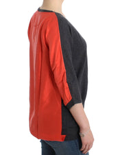 Gray short sleeved sweater
