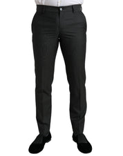 Dark Gray Stretch Slim Formal Pants