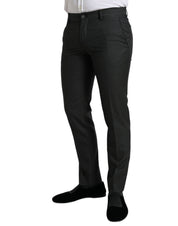 Dark Gray Stretch Slim Formal Pants