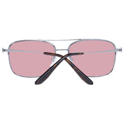 BMW Silver Metal Aviator Sunglasses